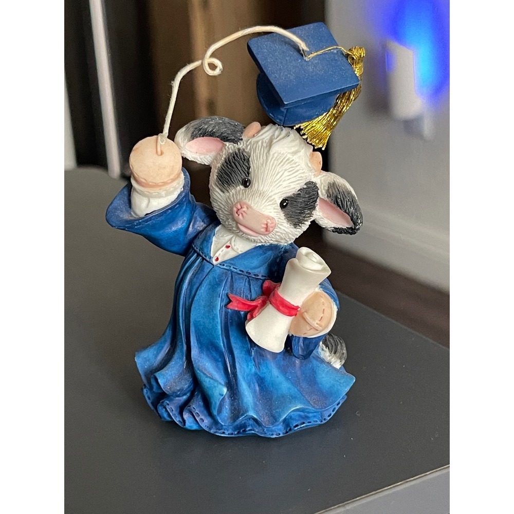 Enesco Mary's Moo Moos Cowgraduations Figurine 1997 Mary Rhyner-Nadig 296767